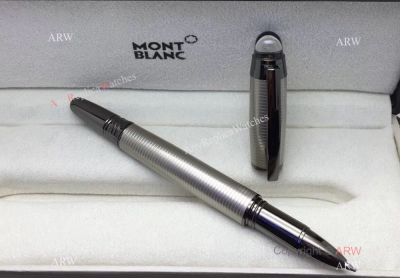 Wholesale Mont blanc Starwalker Doue Silver Ring Fineliner Pen BLACK CLIP